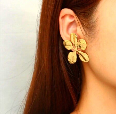Oversized Flower Stud Earrings