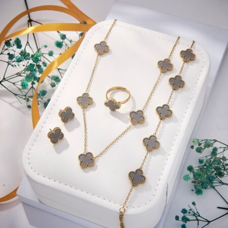 Clover Motif Full Set (Grey)